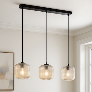 Design fönsterlampa bärnstensfärgad, Charlois