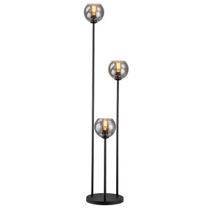 Design golvlampa grå, Giada, med brytare