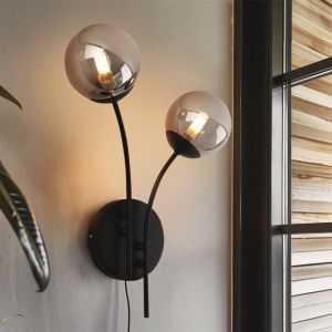 Design vägglampa grå, Stacy