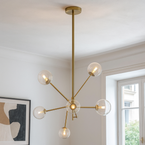 Design fönsterlampa guld, Kaily