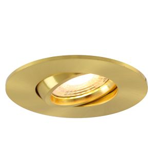 Modern infälld spotlight badrum mässing, Jill, IP44