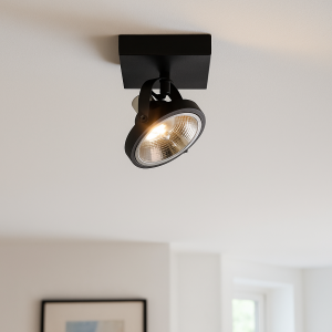 Modern taklampa svart, Morris