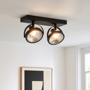 Modern taklampa svart, Morris