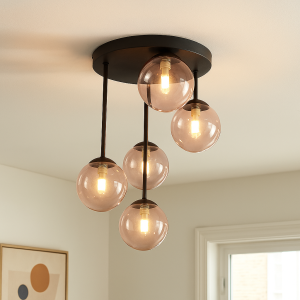 Design taklampa rosa, Stacy