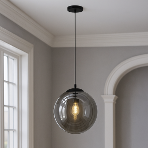 Design fönsterlampa svart, Dolf