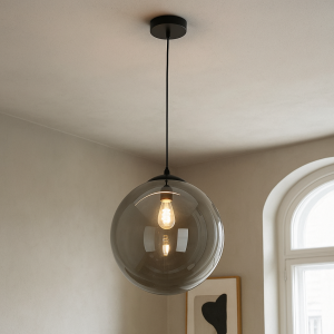 Design fönsterlampa svart, Dolf