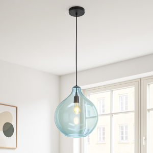 Design fönsterlampa blå, Cees