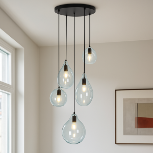 Design fönsterlampa blå, Cees