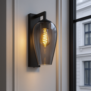 Design vägglampa grå, Andy