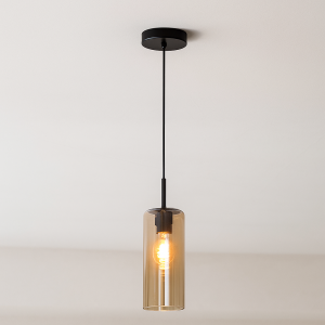 Modern pendellampa matbord bärnstensfärgad, Gaya