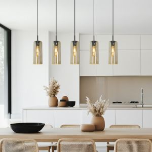 Modern fönsterlampa bärnstensfärgad, Gaya