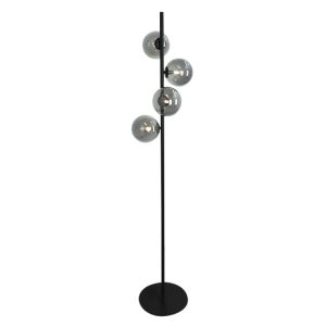 Design golvlampa grå, Remo, med brytare