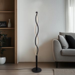 Design golvlampa svart, Kuno, 36W, 3000K LED, 3 stegs dimmer