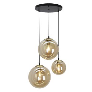 Design fönsterlampa bärnstensfärgad, Dolf