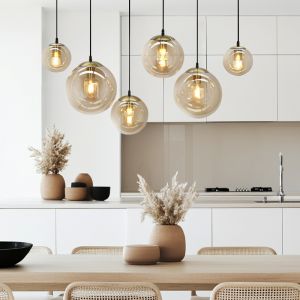 Design fönsterlampa bärnstensfärgad, Dolf