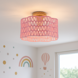 Papper taklampa rosa, Mickey