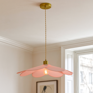 Rustik fönsterlampa rosa, Nena