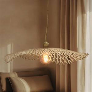 Bambu fönsterlampa brun, Romee