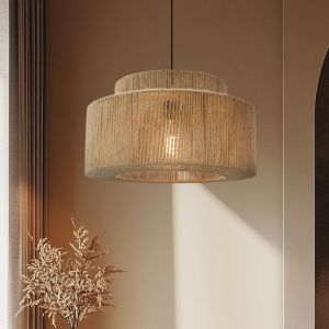 Rustik fönsterlampa brun, Selena