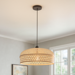 Bambu fönsterlampa brun, Jennifer