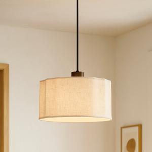 Rustik fönsterlampa beige, Loulou