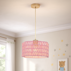 Papper fönsterlampa rosa, Mickey