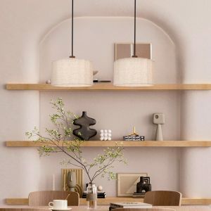 Rustik fönsterlampa beige, Loulou