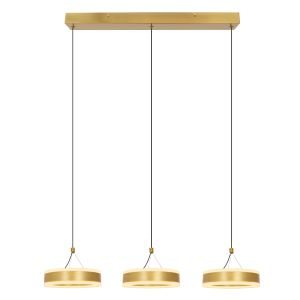Design fönsterlampa mässing, Lava, 56W, 3000K LED