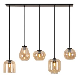 Modern fönsterlampa bärnstensfärgad, Caia