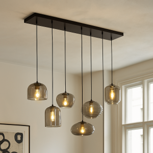 Modern fönsterlampa grå, Caia