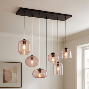 Modern fönsterlampa rosa, Caia