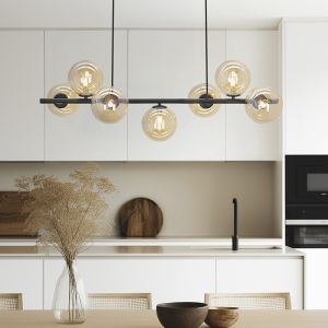 Design fönsterlampa bärnstensfärgad, Remo