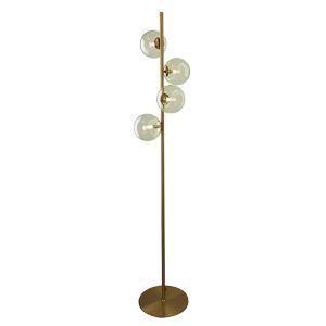 Design golvlampa grön, Remo, med brytare