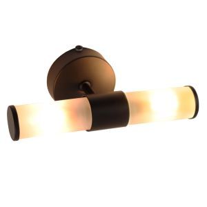 Modern badrumslampa vägg svart, Callum, IP44