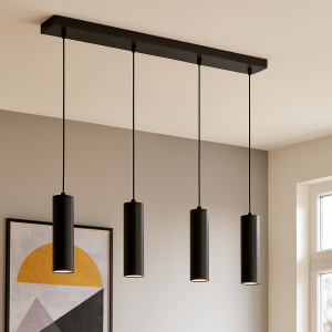 Modern pendellampa matbord svart, Carlos