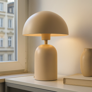 Modern bordslampa rosa, Isha, med brytare