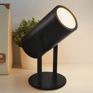 Modern uppladdningsbar bordslampa svart, Elko, 2W, 3000K LED, med brytare