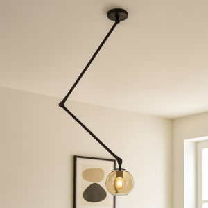 Modern taklampa svart, Giada