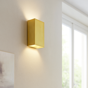 Modern vägglampa mässing, Perry
