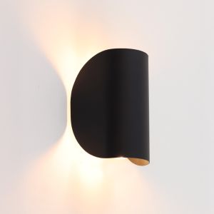 Modern vägglampa svart, Salomon