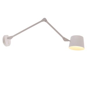 Modern vägglampa vit, Rinke, med brytare