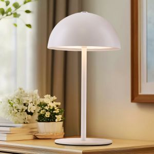 Retro bordslampa vit, Douwe, 4W, dim to warm LED, med beröringsdimmer