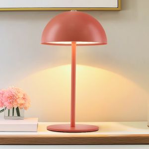 Retro bordslampa terrakotta, Douwe, 4W, dim to warm LED, med beröringsdimmer