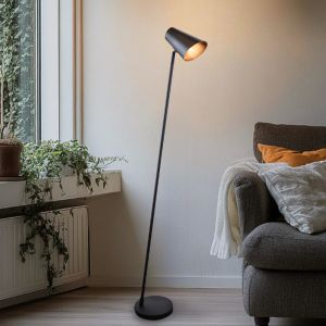 Modern golvlampa svart, Taro, med brytare