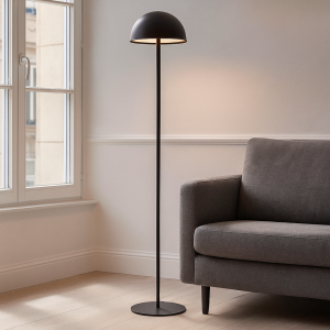 Retro golvlampa svart, Douwe, 4W, dim to warm LED, med beröringsdimmer