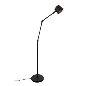 Modern golvlampa svart, Rinke, med brytare