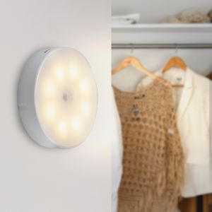 Vit nattlampa plast, Ilene, 1,5W, 3000K LED