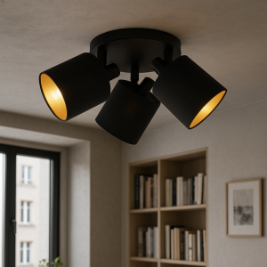 Svart spotlight tak modern, Koge