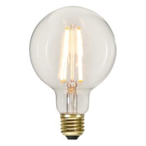 3-stegs dimbar E27 filament stor glödlampa G95, 6w extra atmosfärisk vit