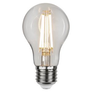 3-stegs dimbar filament E27 A60, 6,5w varmvit (3000k)